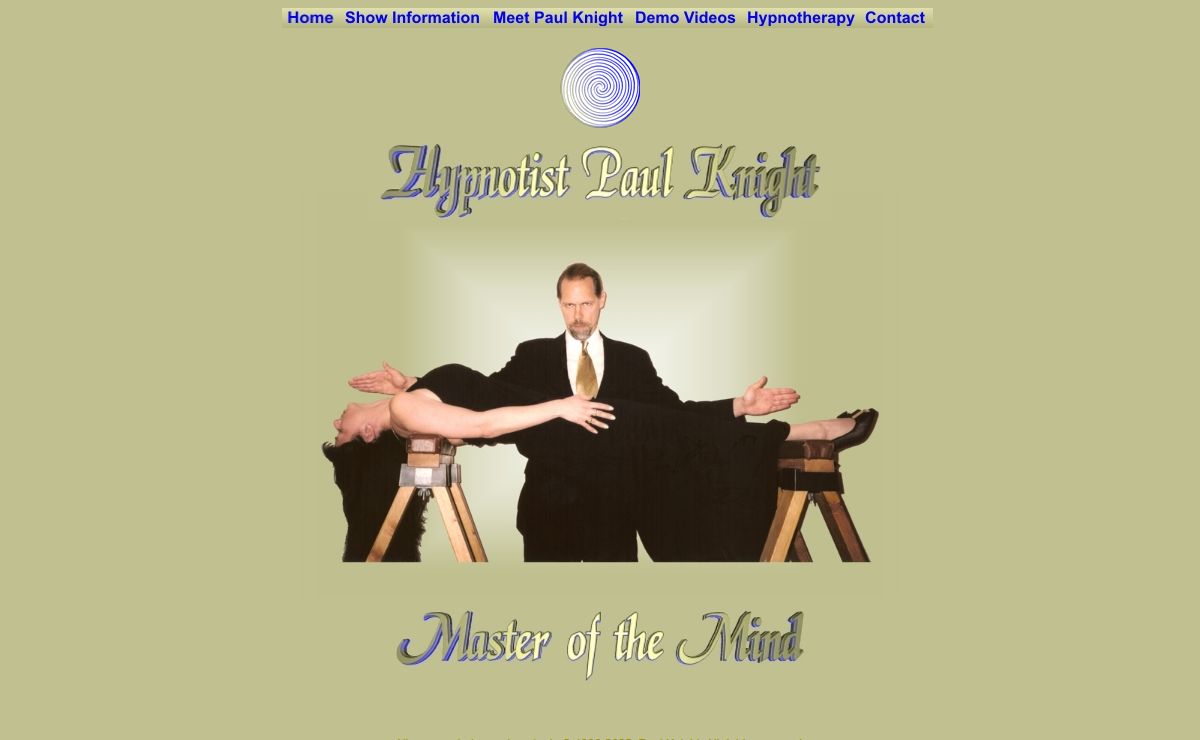Hypnotist Paul Knight - Hypnotherapy and Entertainment