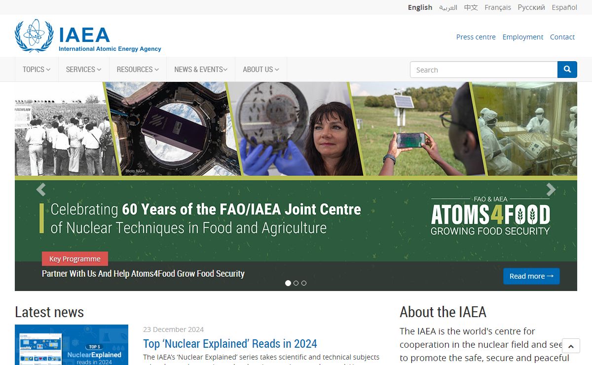 International Atomic Energy Agency | Atoms for Peace and Development