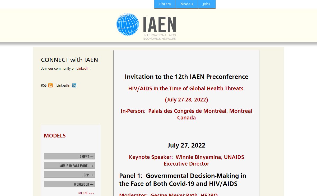 IAEN: International AIDS Economic Network