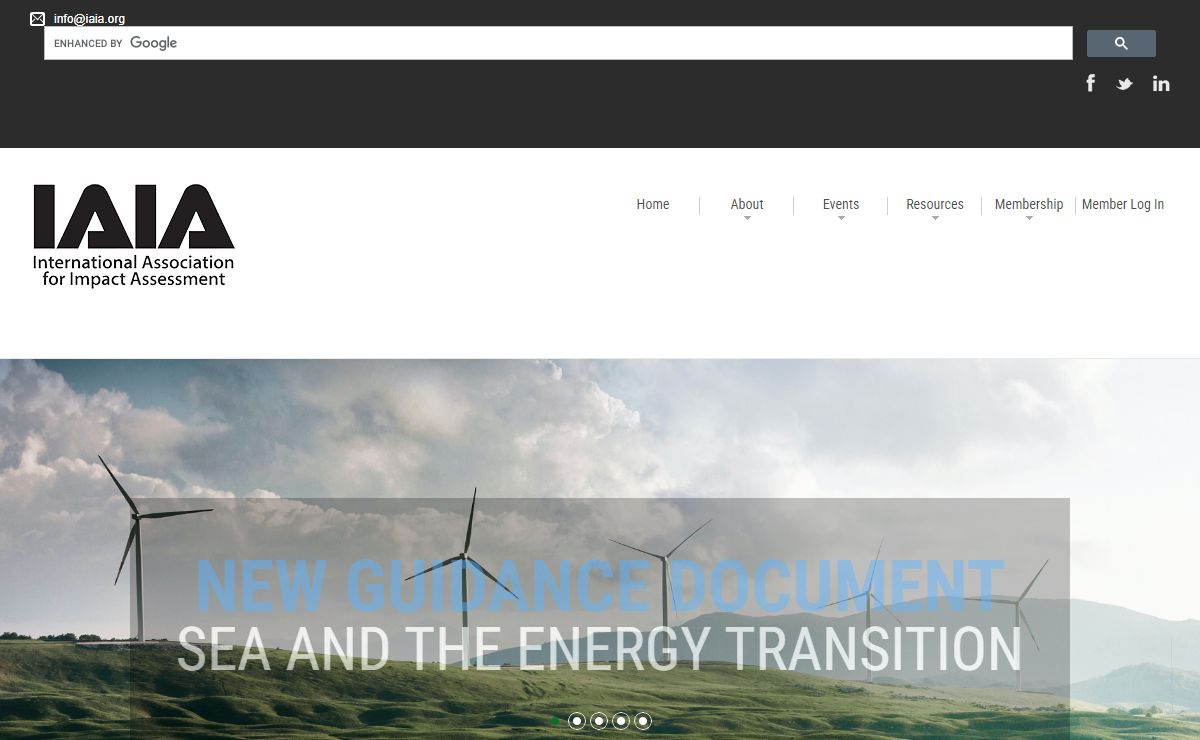 IAIA The leading global network on impact assessment