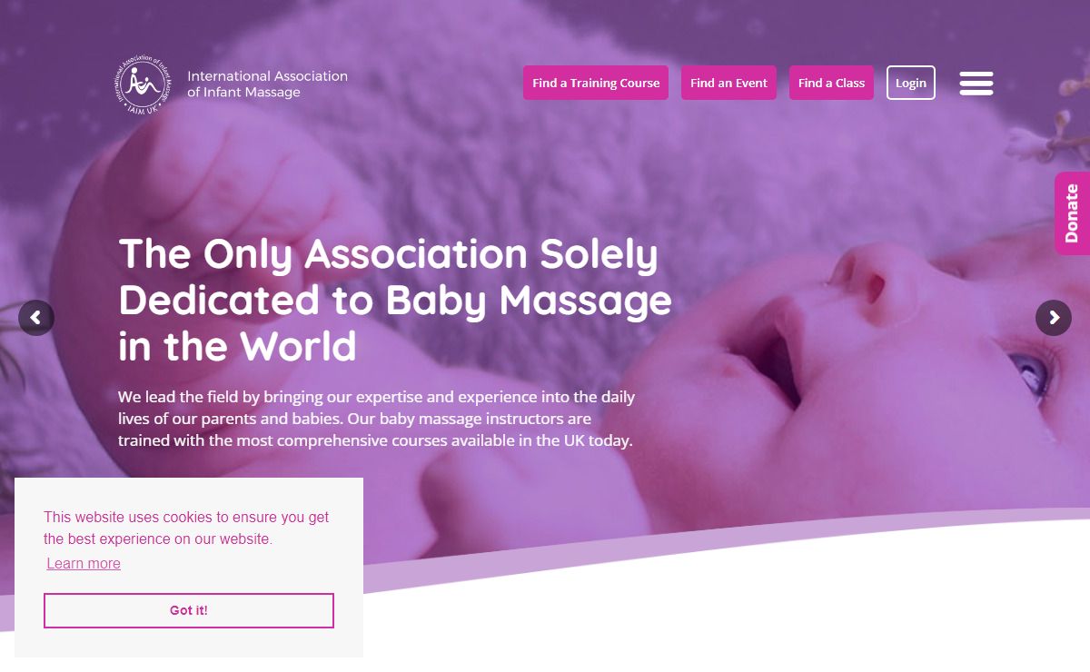 Welcome to the International Association of Infant Massage (IAIM)