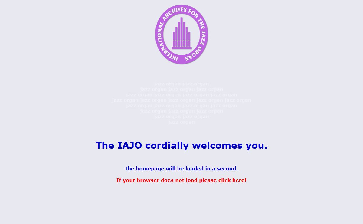 International Archives For The Jazz Organ (IAJO) - Homepage