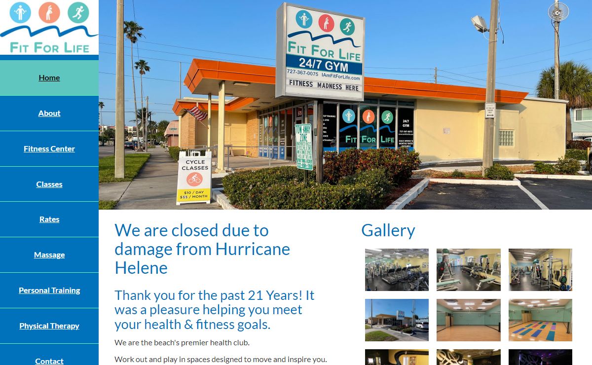 Fit For Life Fitness Center on St Pete Beach