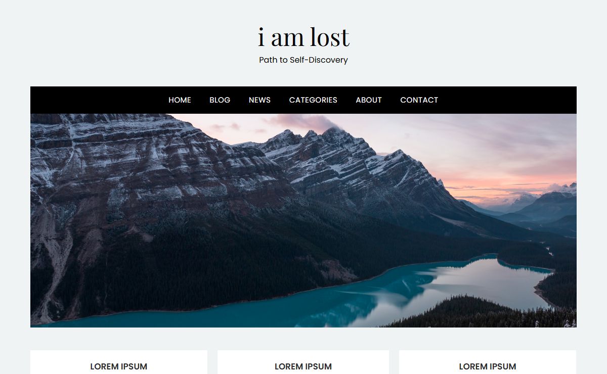 i am lost – Path to Self-Discovery