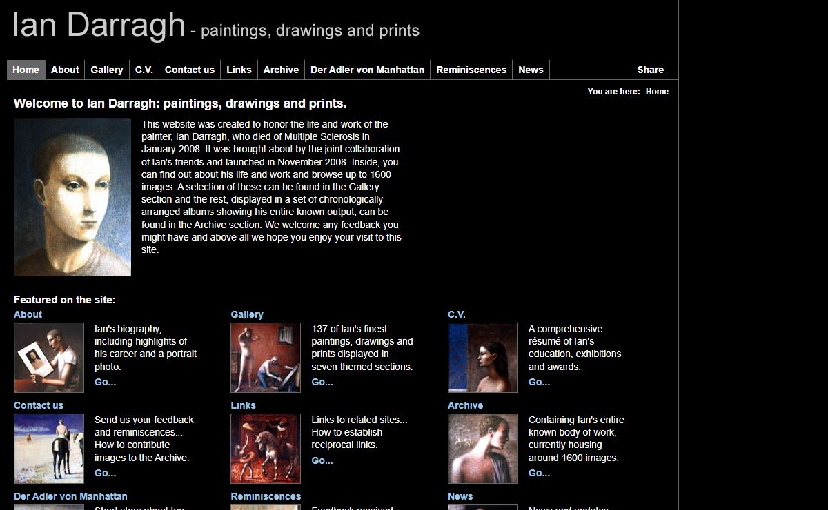 Ian Darragh Paintings, Drawings and Prints drawings and prints: Home