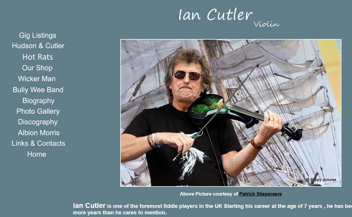 Ian Cutler Home page