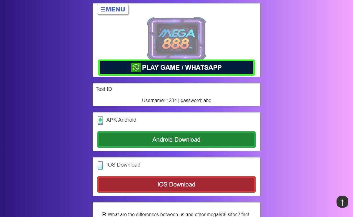 Mega888 - Download & Play Next Level Gaming In Malaysia