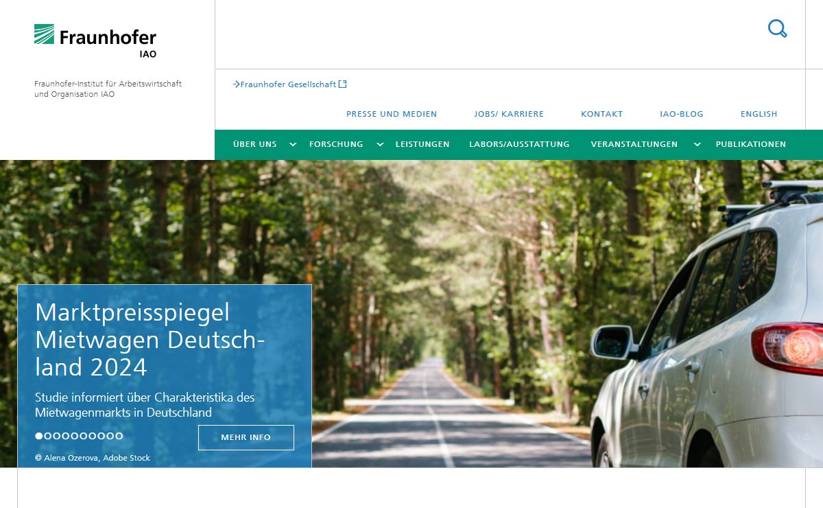 Fraunhofer IAO - Fraunhofer-Institut für Arbeitswirtschaft und Organisation IAO - Fraunhofer IAO