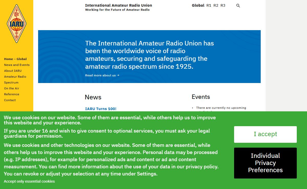 International Amateur Radio Union (IARU) | Global