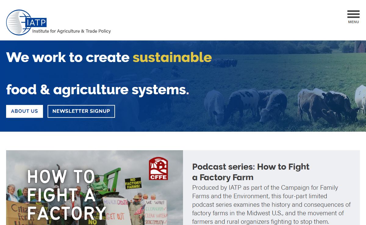 We work to create sustainable food agriculture systems | IATP