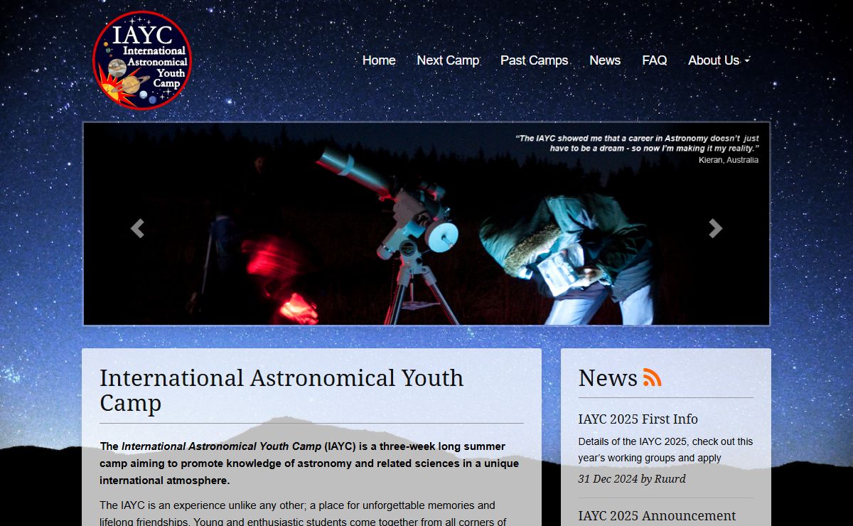 IAYC | International Astronomical Youth Camp