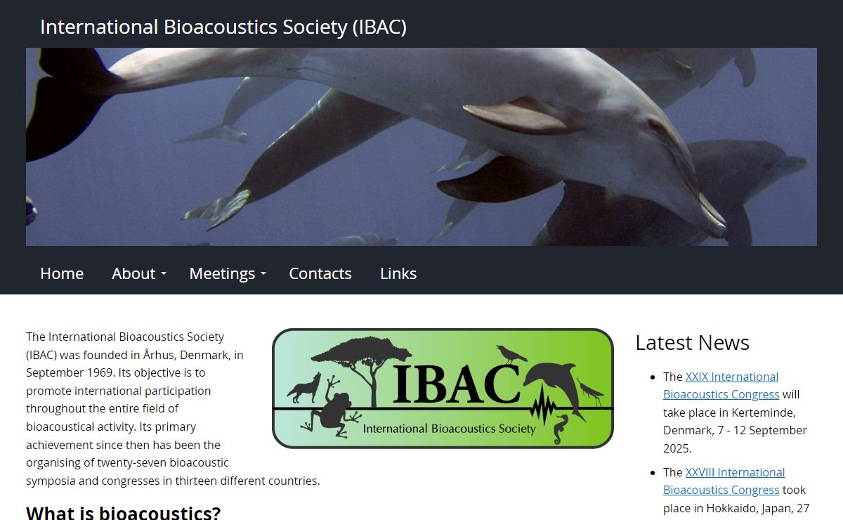 Home | International Bioacoustics Society (IBAC)