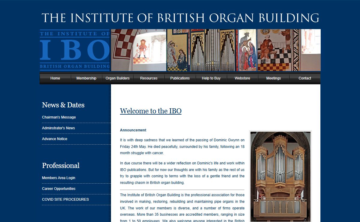 The Institute of British Organ Building