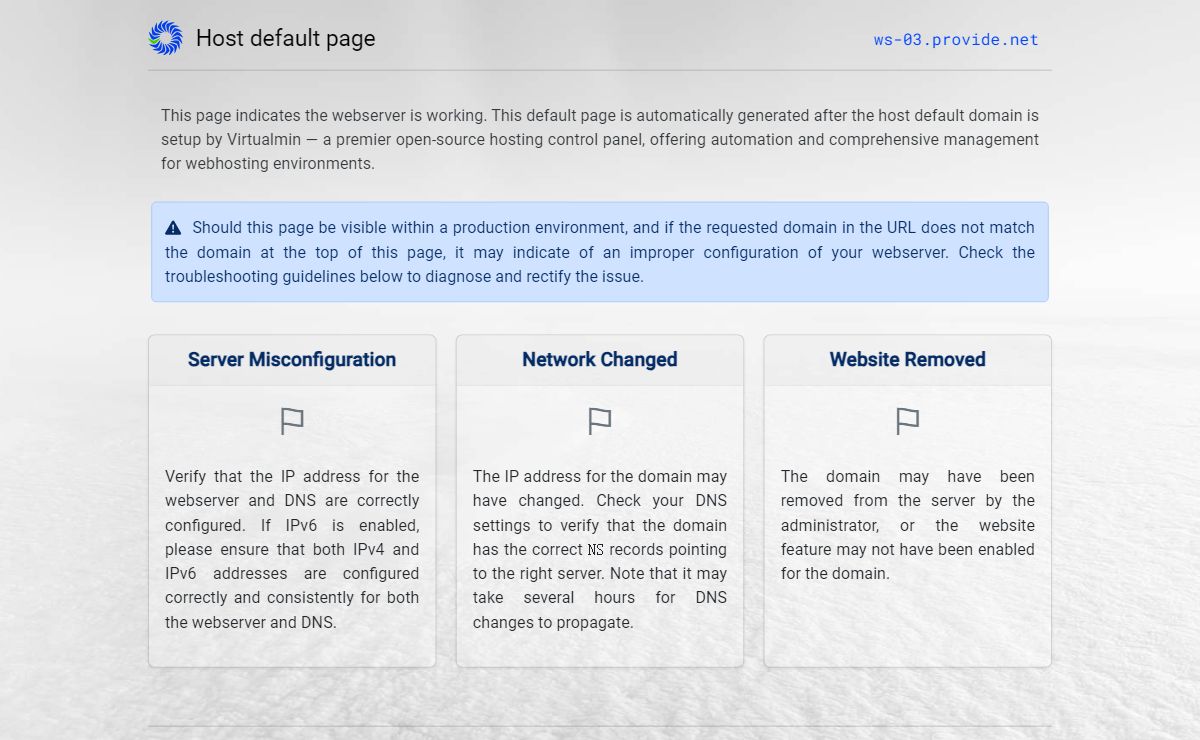 ws-03.provide.net — Host default page
