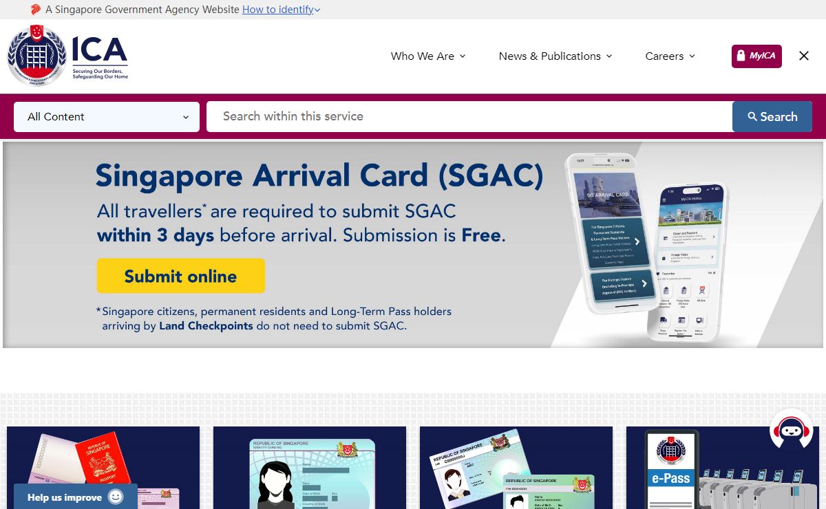 Immigration & Checkpoints Authority (ICA)