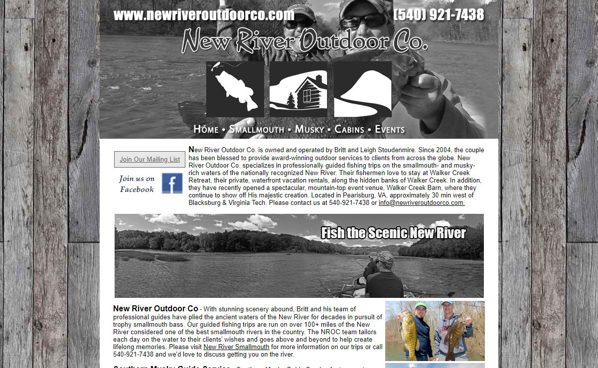 New River Fishing, Cabins, Weddings in Virginia
