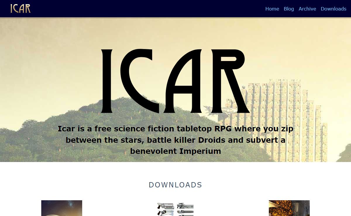 Icar - The Free Sci Fi Tabletop RPG
