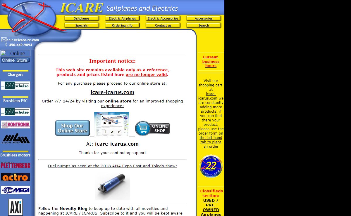 ICARE / ICARUS - Sailplanes and Electrics