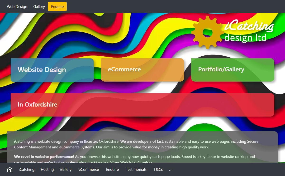 Sustainable website design company Bicester, Oxfordshire | eCommerce and secure content management systems developer