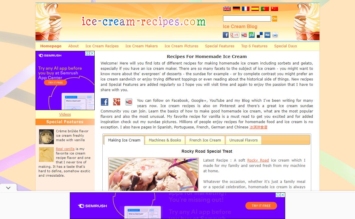 Recipes For Homemade Ice Cream Making