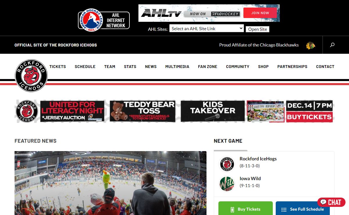Rockford IceHogs | AHL Affiliate of the Chicago Blackhawks