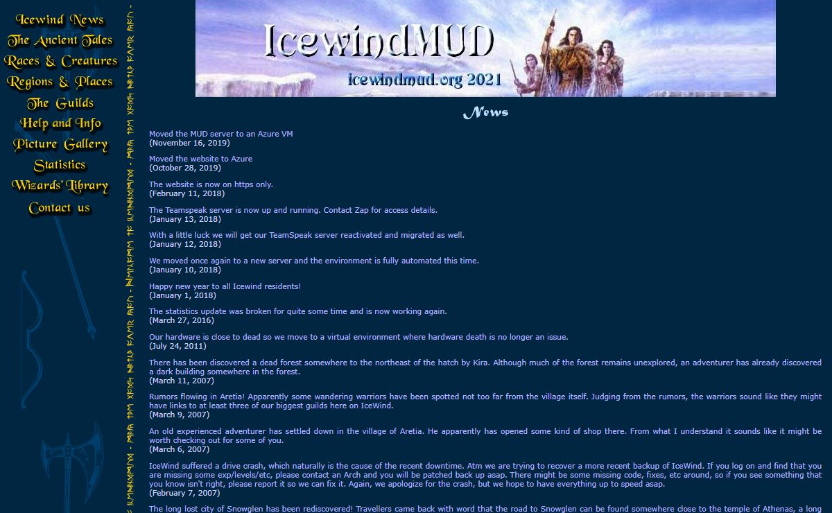 IcewindMud Homepage
