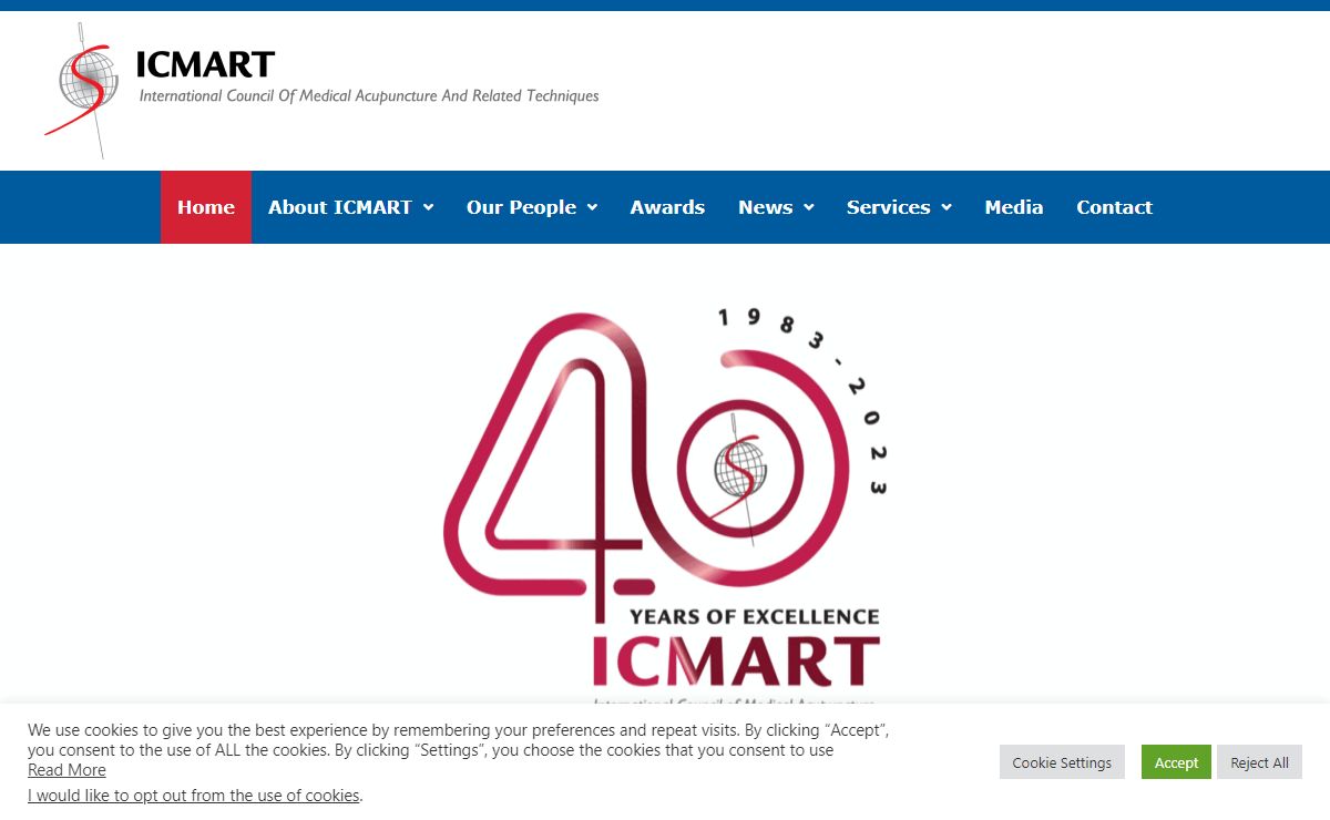 ICMART - Medical Acupuncture, Medizinische Akupunktur, Acupuncture Médicale, Acupuntura Médica, Agopuntura Medica - ICMART