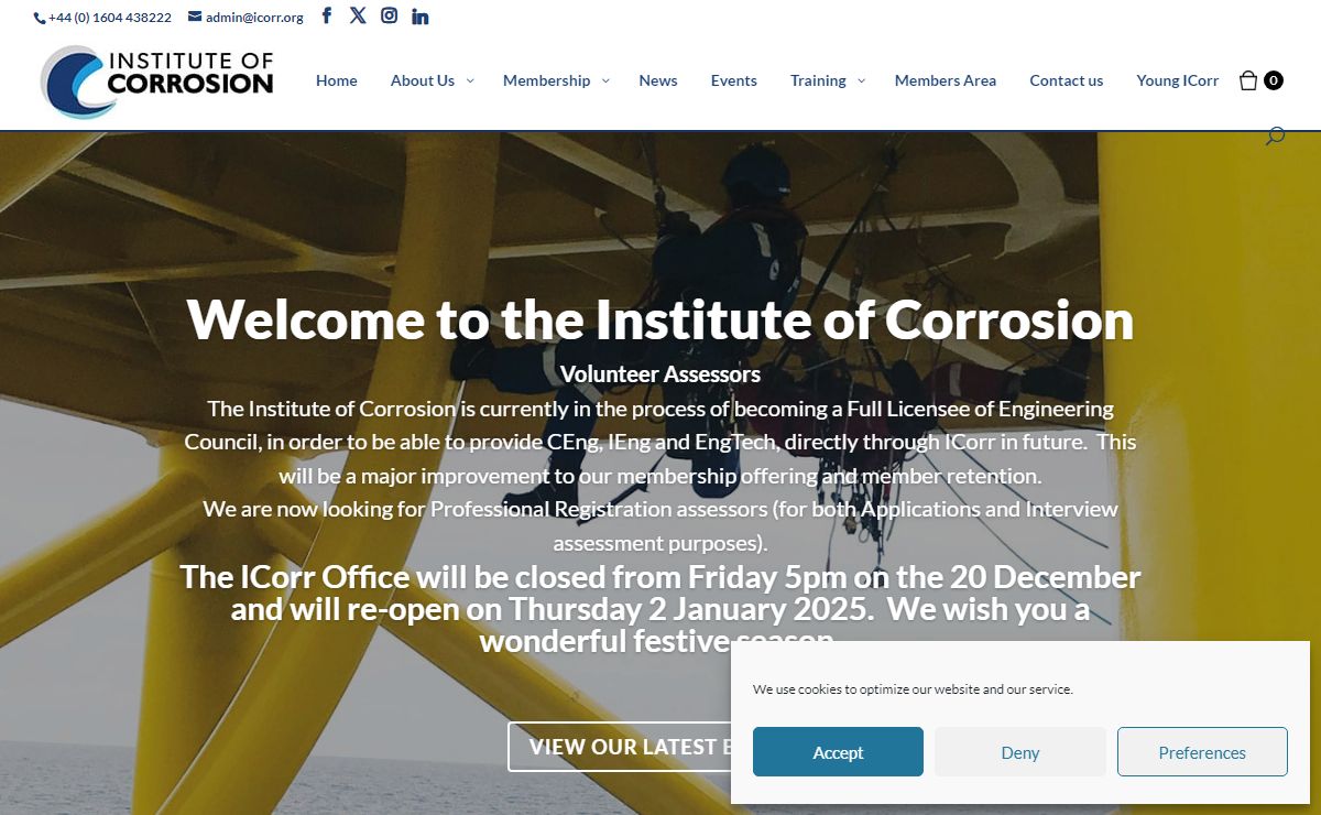 Corrosion Training Courses | Institute of Corrosion