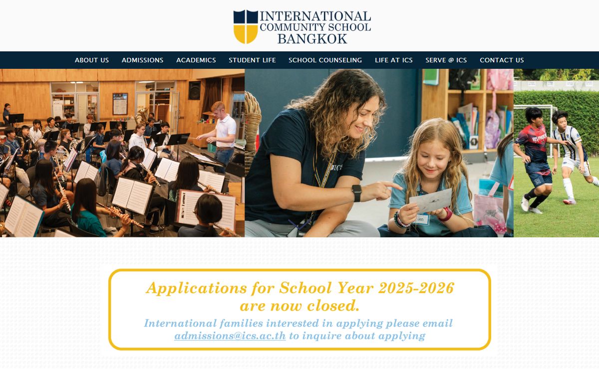 International Community School (ICS) - Bangkok, Thailand