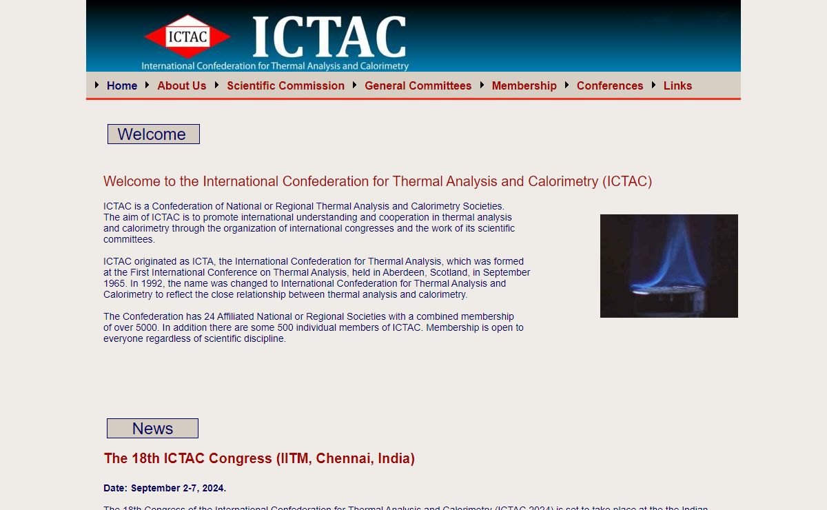 ICTAC - International Confederation for Thermal Analysis and Calorimetry
