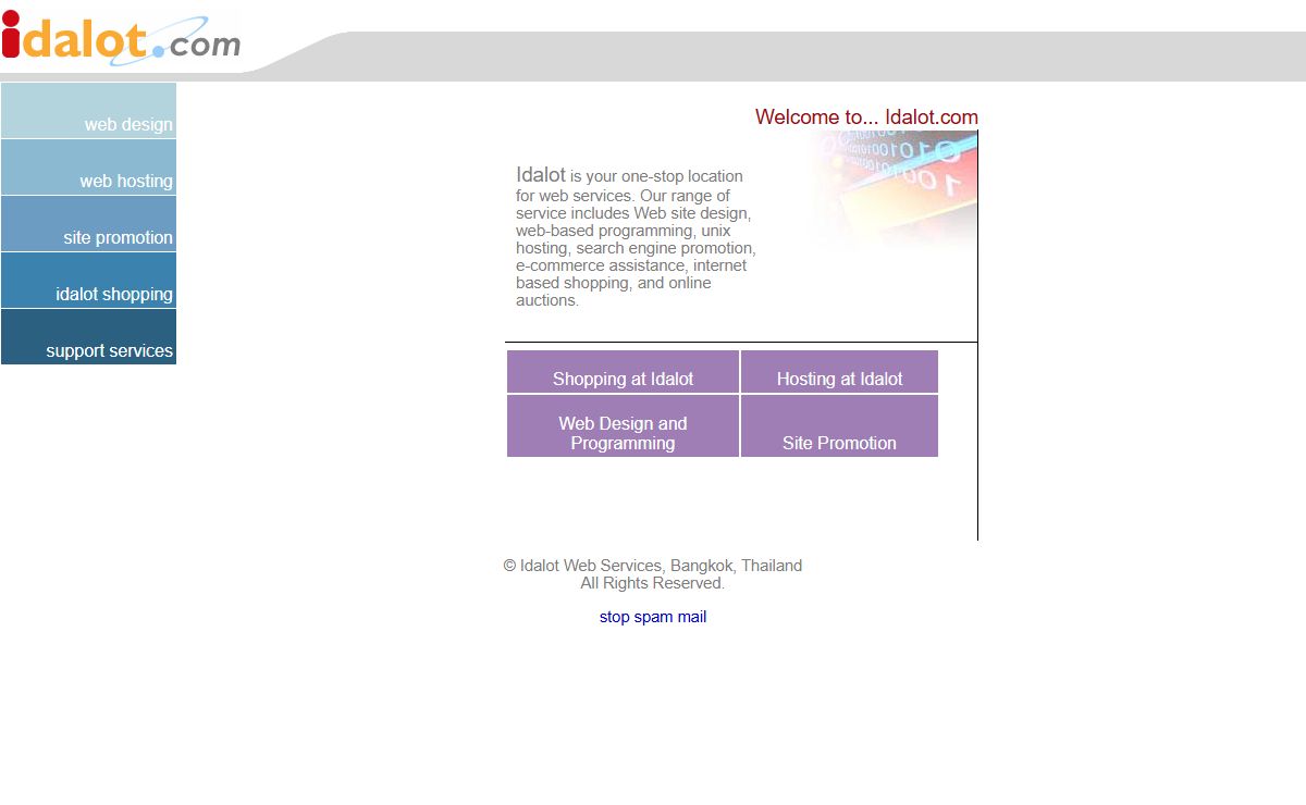 Web Design, Internet Programming and E-Commerce Solutions at Idalot.com