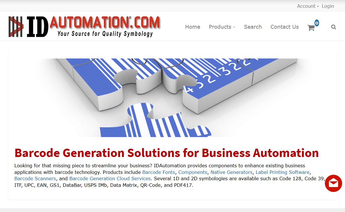 Barcode Fonts | Software | Components | Integration
