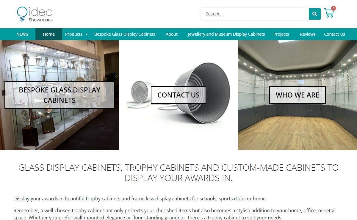 Trophy display cabinets for schools,sports clubs in the UK.