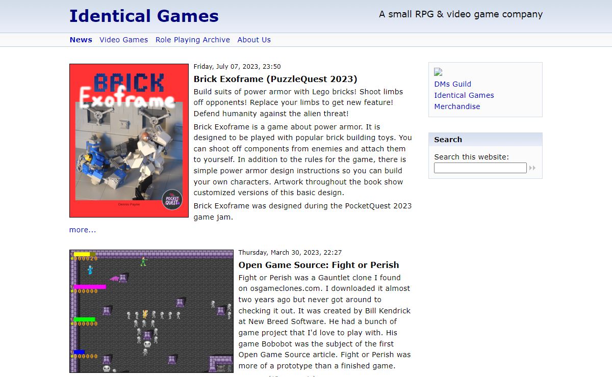 Identical Games - Home