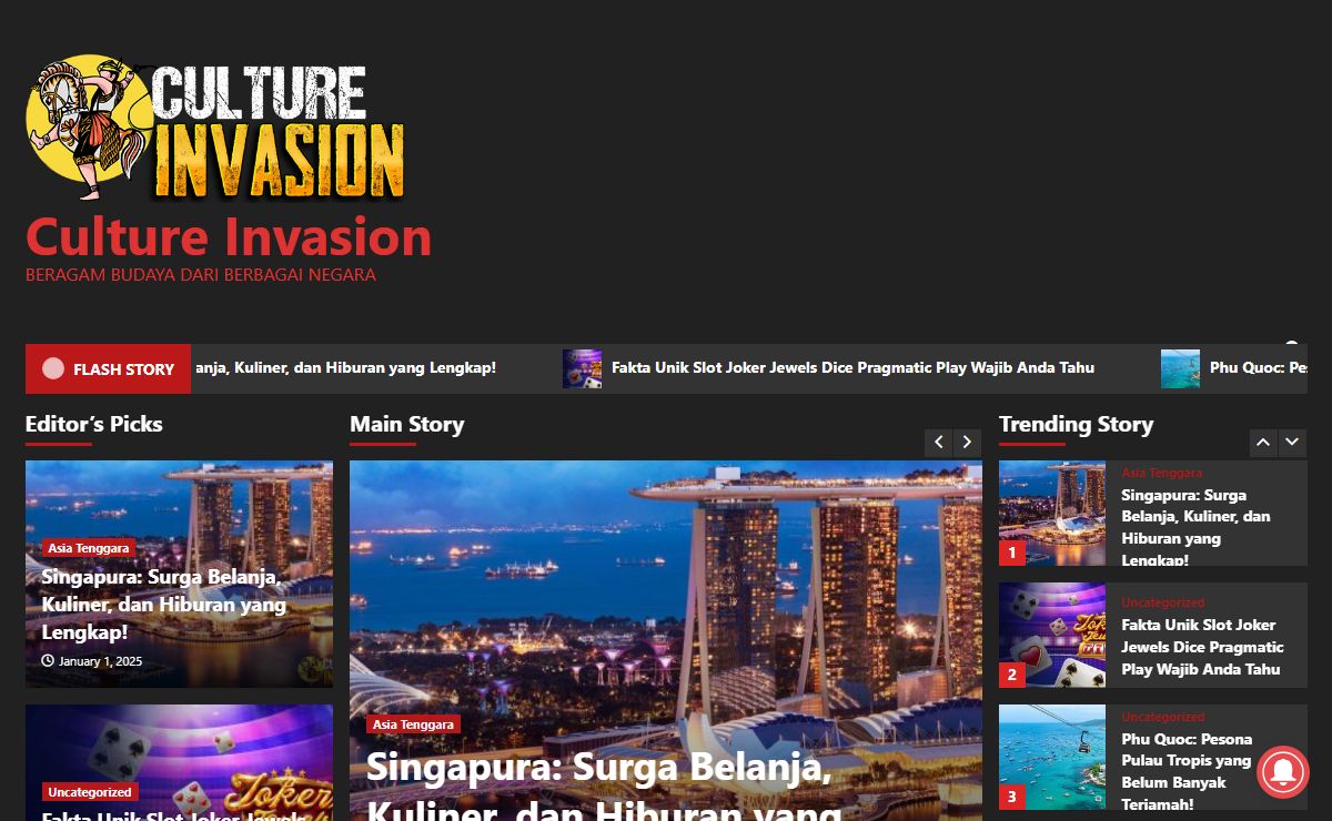 Culture Invasion - Beragam Budaya Dari Berbagai Negara