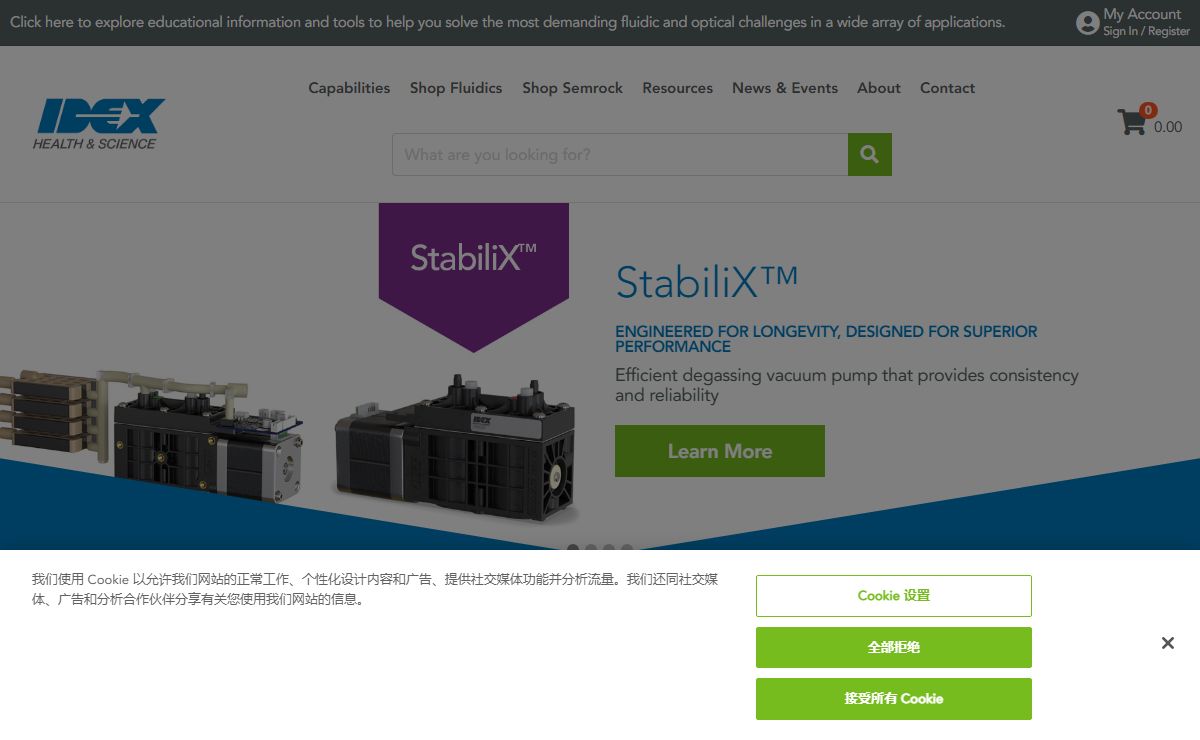 IDEX Health & Science, Your Partner to Engineer Optofluidics