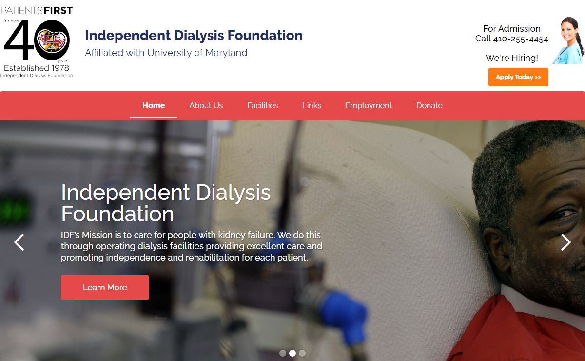 Independent Dialysis Foundation, Inc. | A Not-for-Profit Foundation Affiliated With The University of Maryland