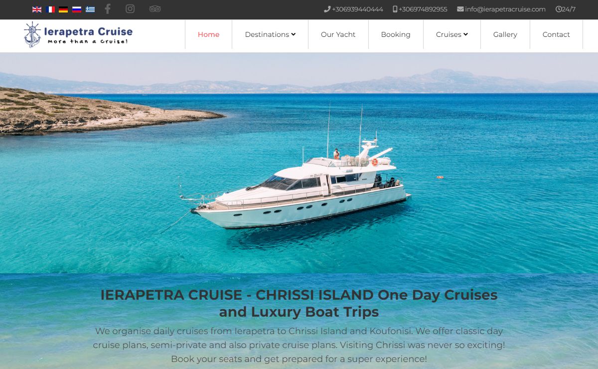 IERAPETRA CRUISE - CHRISSI ISLAND One Day Cruises and boat trips | Day tour to Chrissi island