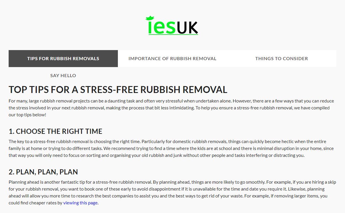 Top Tips for a Stress-Free Rubbish Collection