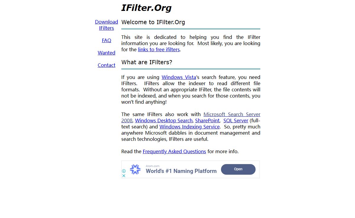 IFilter dot org - IFilters for Microsoft search technologies