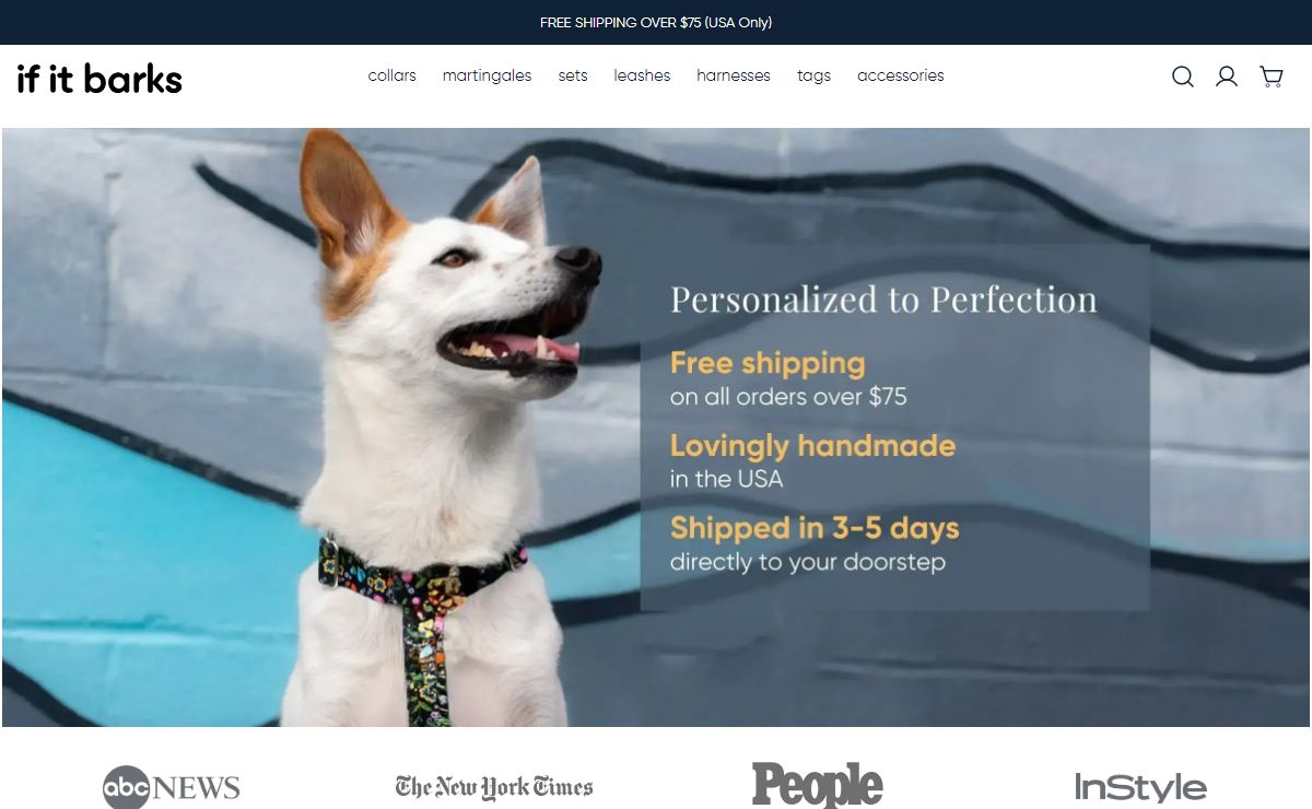 Custom Dog Collars and Martingale Collars | If It Barks