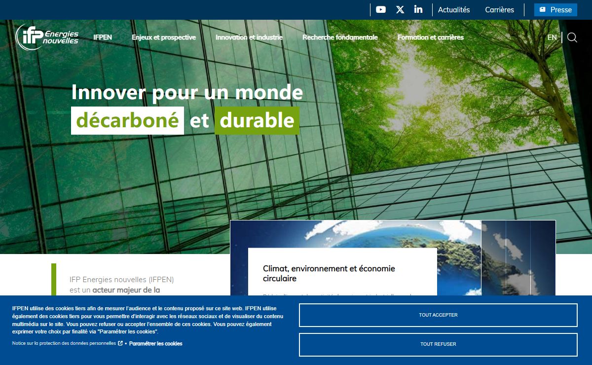 IFP Energies nouvelles, Transition énergétique et mobilité durable - IFPEN