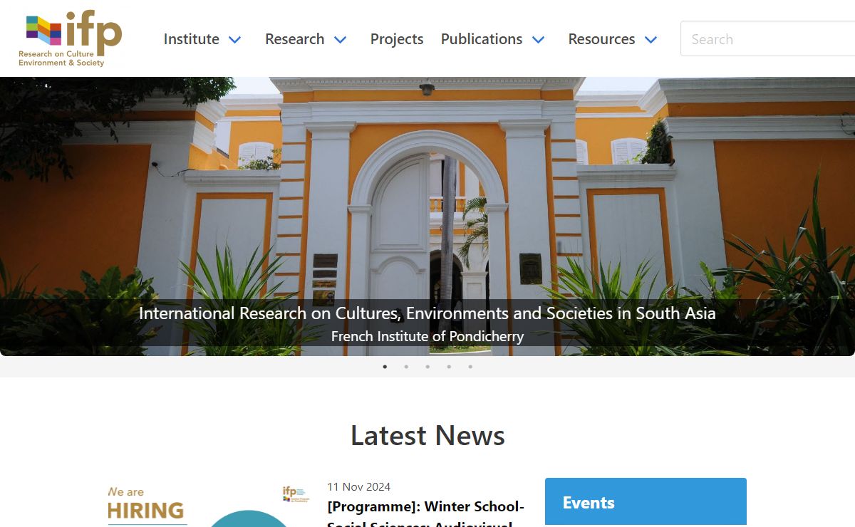 French Institute of Pondicherry - French Institute Pondicherry