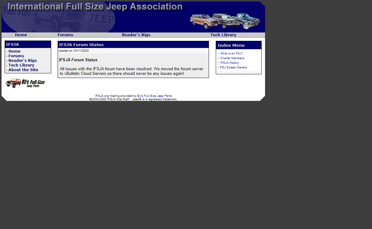 International Full Size Jeep Association