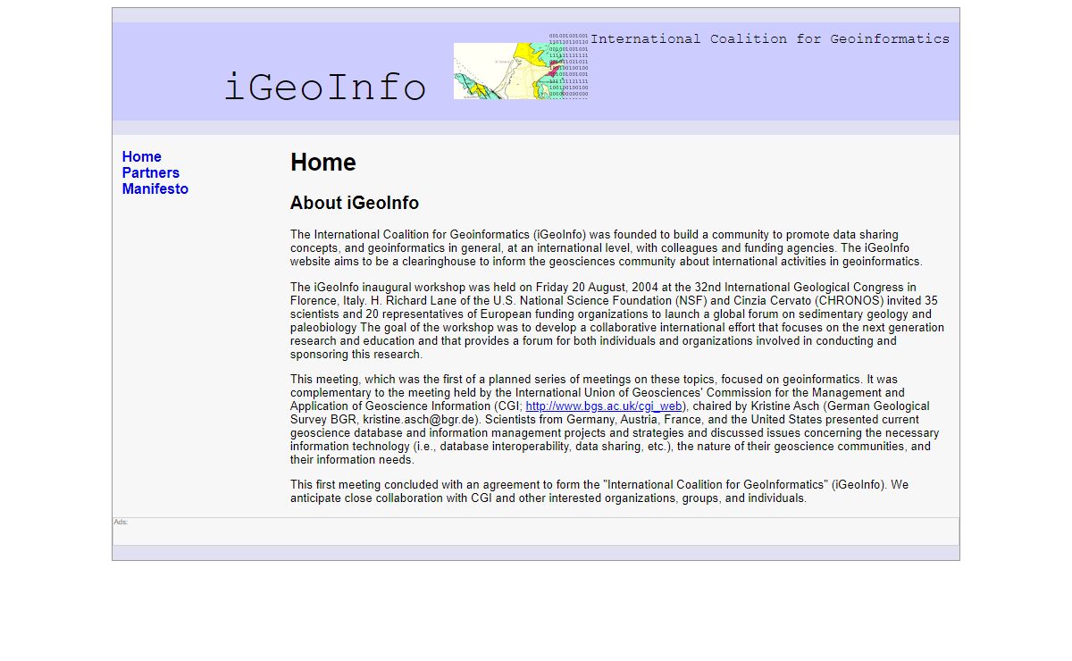 iGeoInfo - International Coalition for Geoinformatics