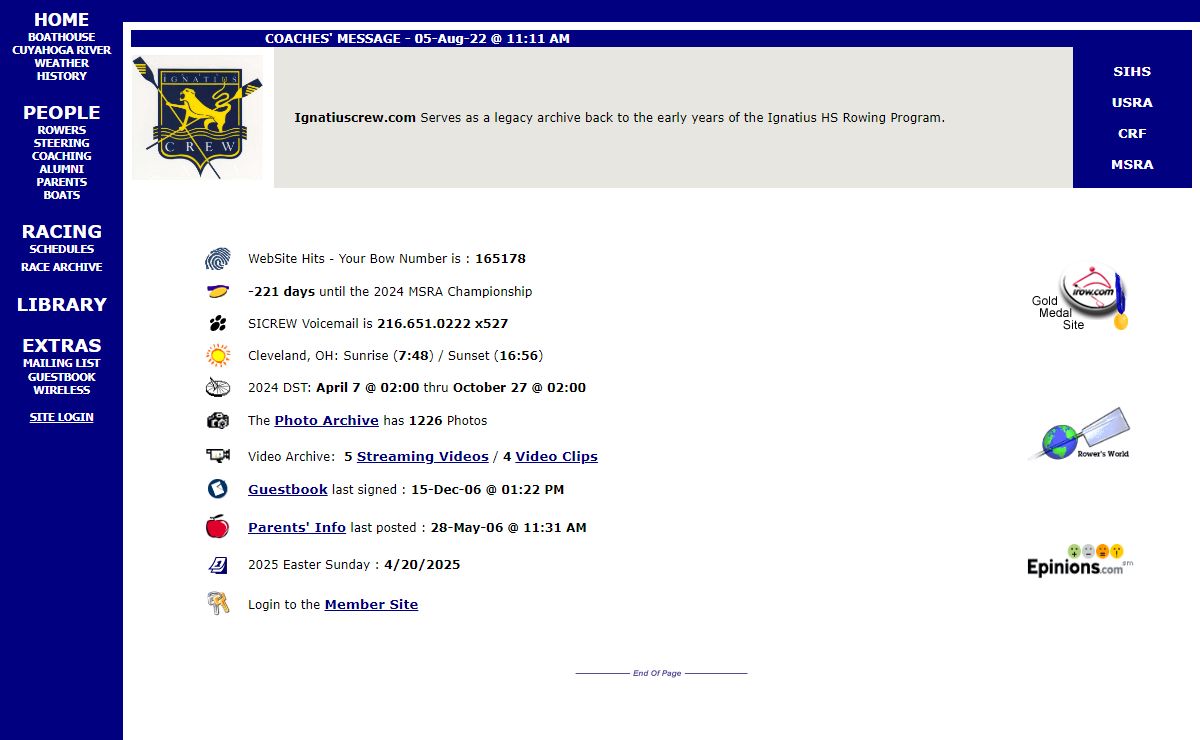 SICREW Website - IgnatiusCrew.com