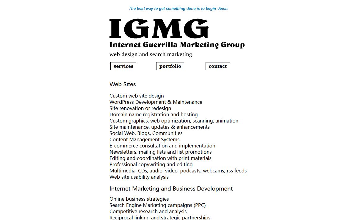 Web Sites, Marketing, Business Development, Search Engine Optimization, Search Marketing