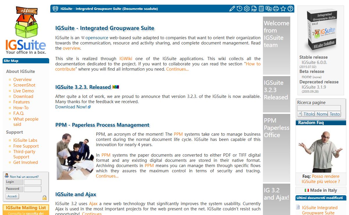 IGSuite - Integrated Groupware Suite (Documento scaduto)