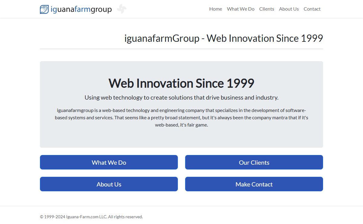 iguanafarmGroup - Web Innovation Since 1999