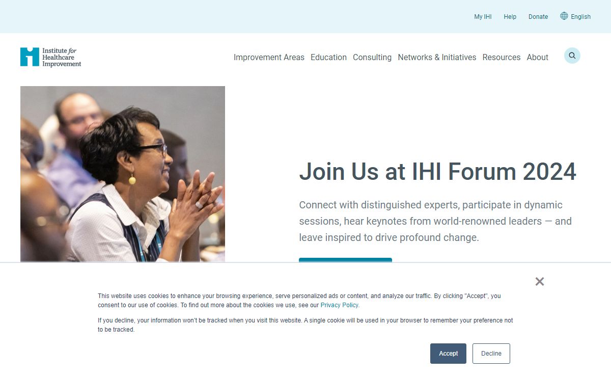 Home | Institute for Healthcare Improvement